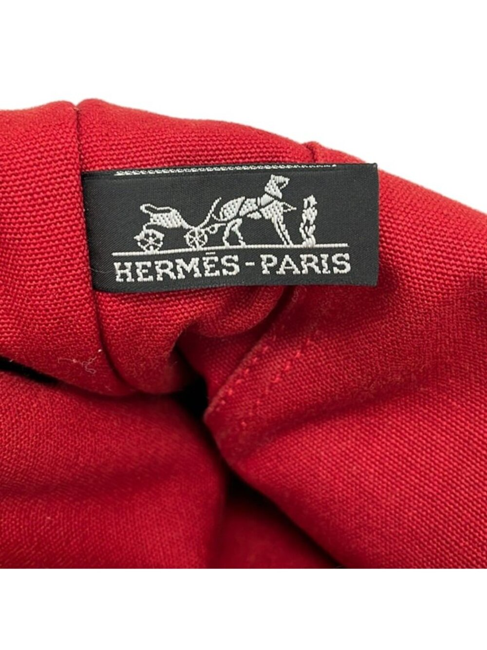 Hermes Tote Sac Deauville MM Red - Picture 8 of 10